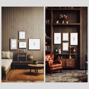 PNG & PSD PREMIUM Bundle Living Room Mockups Indoor Modern Design Interior Home Decor Room Mockup Template Frame Canva Design 10