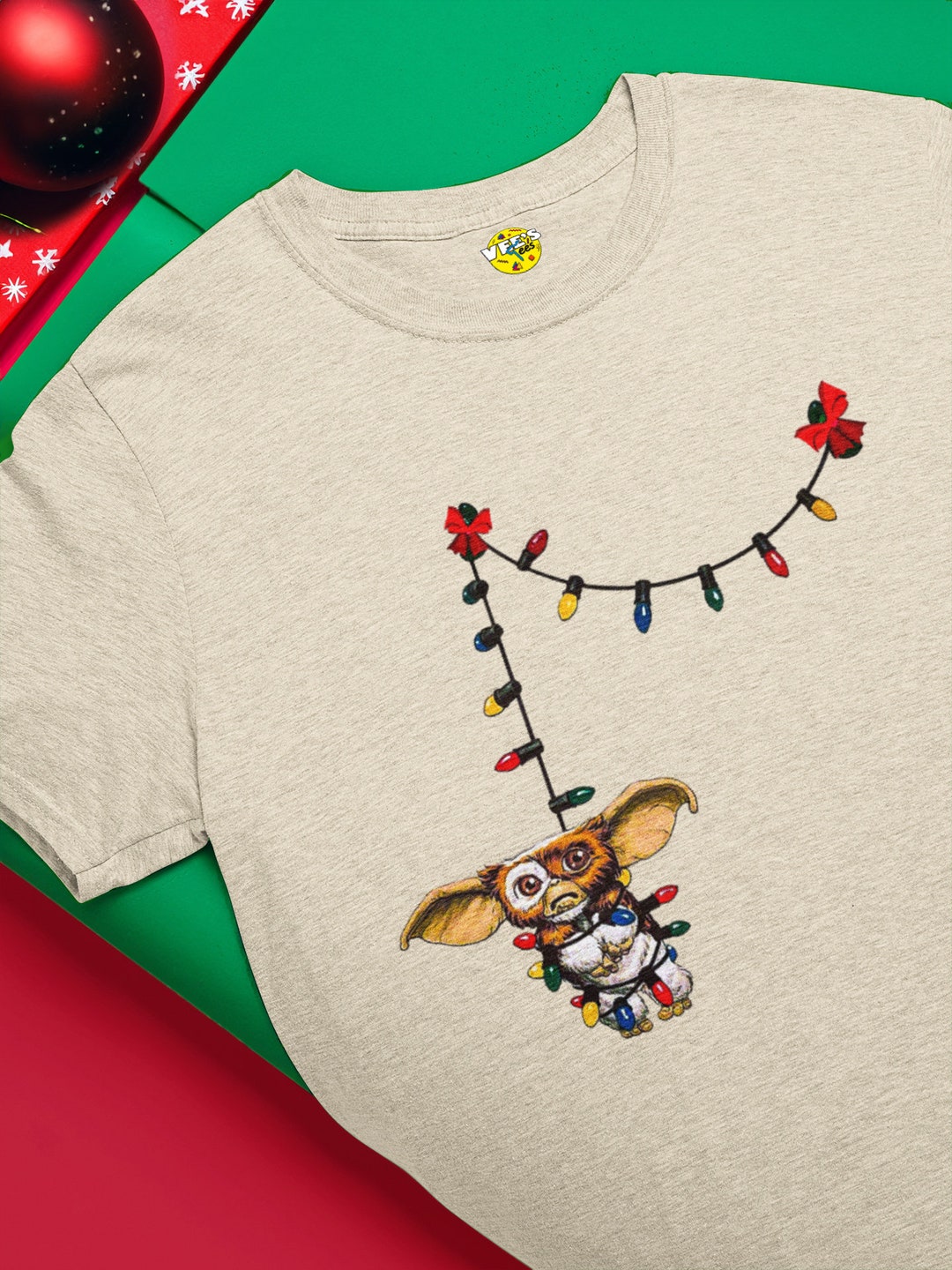 Christmas Gremlin Tshirt Gizmo Christmas Lights Gremlin Christmas ...