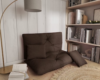 Medittaion Floor Cushions, Tufted Bench Cushion, Velvet Window Bench Cushion