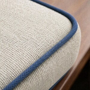 Window seat cushion with custom size options for home seating
