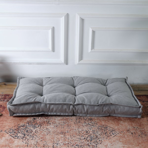 French Floor Cushion, Window Bench Cushion, Meditation Reading Nook