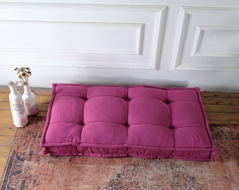 Window Bench Cushion Indoor, Floor Meditation Cushion, Window Seat Cushion