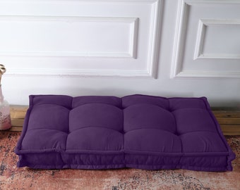 Custom Bench Cushion, Floor Meditation Cushion, Reading Nook Floor Cushion