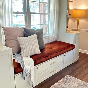Custom Bench Cushion Indoor, French Reading Nook Cıshion, Home Decor Window Seat Cushion