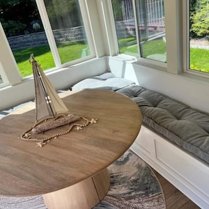Window Bench Cushion, Customized Tufted Cushion, Window Seat Cushion,