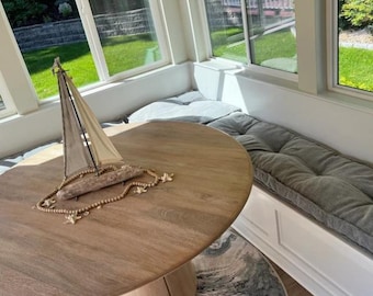 Window Bench Cushion, Customized Tufted Cushion, Window Seat Cushion,