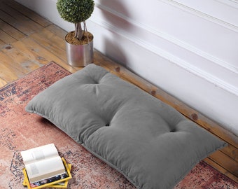 Velvet Cushion | Floor Cushion| Zippered Cushion | Washable Custom Bench Cushion | Custom Sizes