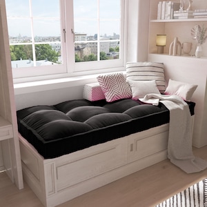 Custom Bench Cushion, Floor Seat Cushion, Indoor Cushion, Window Bench Cushion