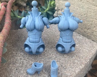 Mejora de cuerpo estilo asesina femenina para figuras de acción estilo Leyendas.