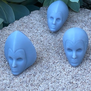 Set of 3 Destina Custom action figure head sculpts