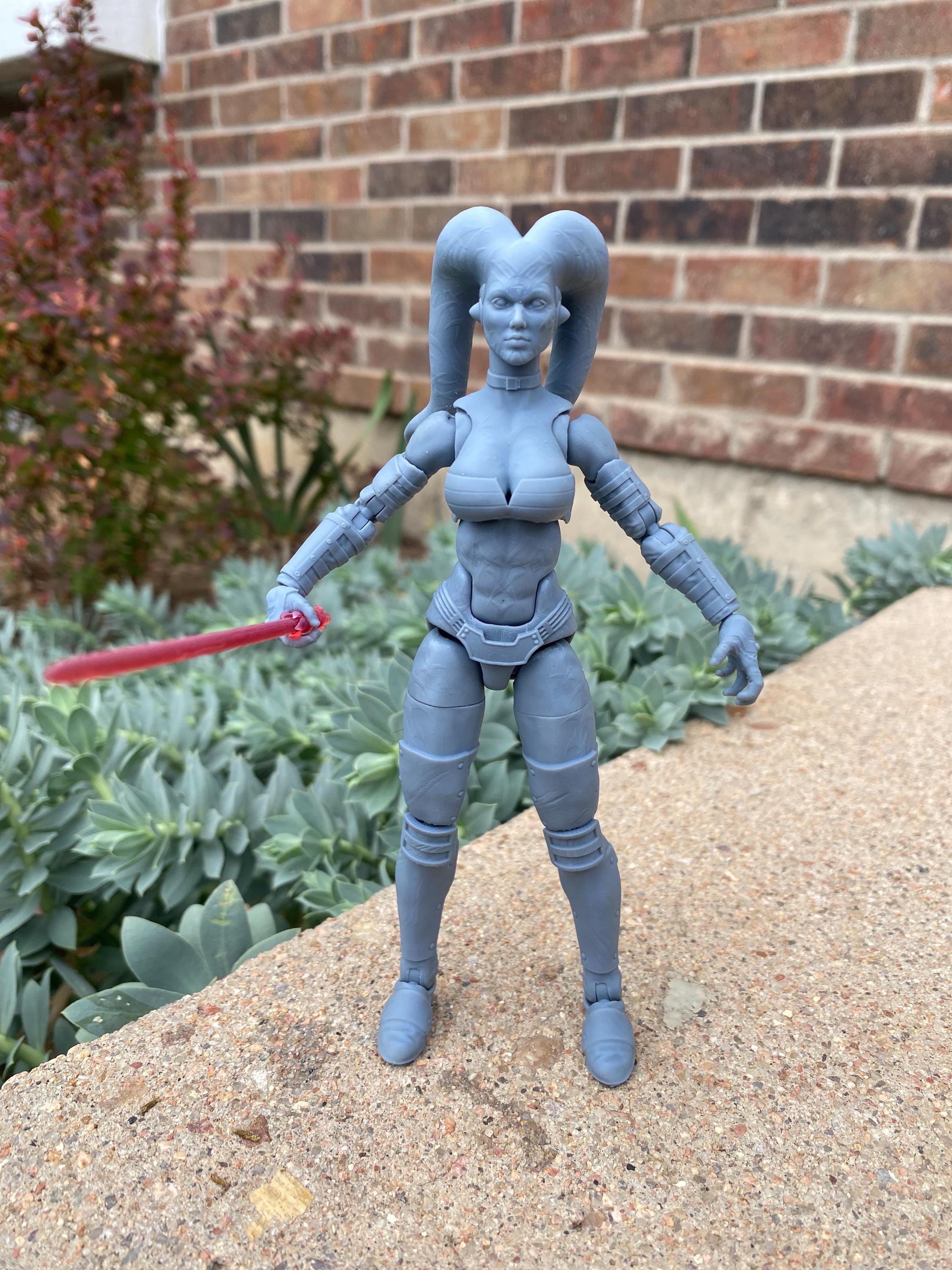 Figurina Twi'lek Femmina Star Wars Legion Miniatura Darth Talon Twi'lek Per Star Wars Legion - Personalizzata, Con Spada Laser Spada Laser Luke