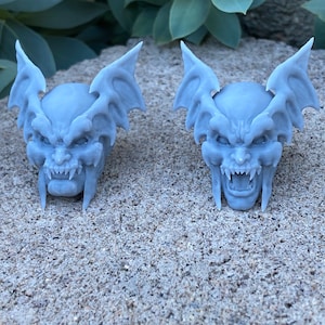 Set of 2 Dark Talon  Custom action figure head sculpts