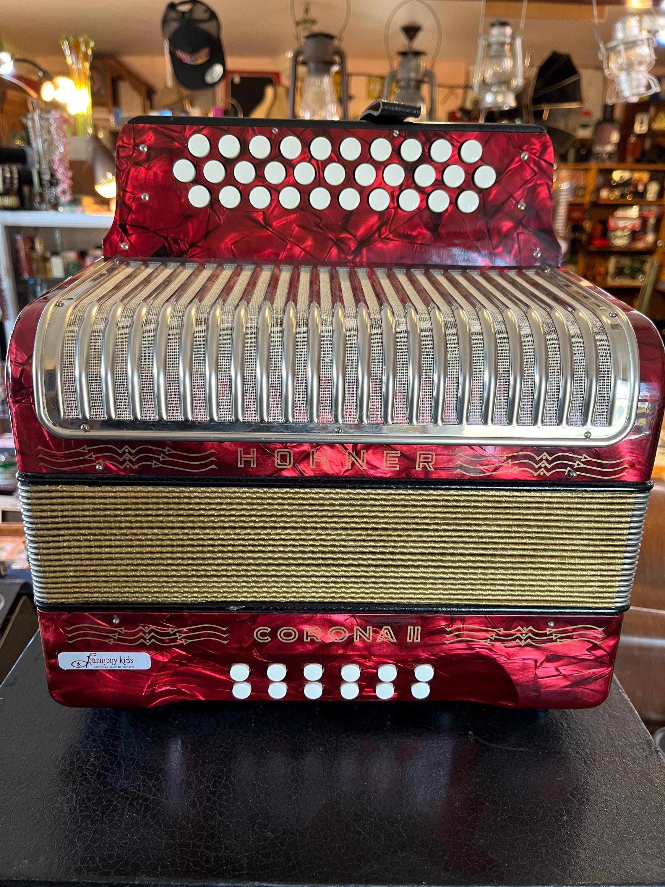 Hohner Corona 2 Classic Accordion Red - Etsy, image size:2250x3000