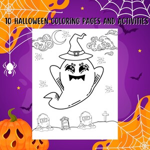 Halloween coloring pages and activities, Kids Halloween Coloring Sheets, Halloween Activity Pages.