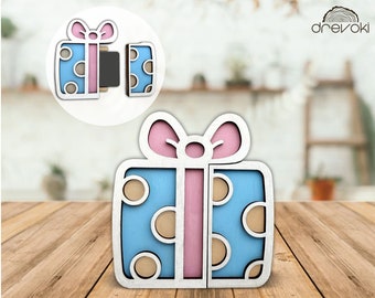 gift card holder svg laser cut file, gift card box svg, layered card holder, happy birthday svg, valentines day file, svg file glowforge