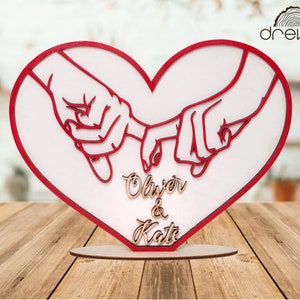 gift card valentine's day, laser cut file, heart stand svg, personalized heart, valentines day svg, gift card valentines, svg file glowforge