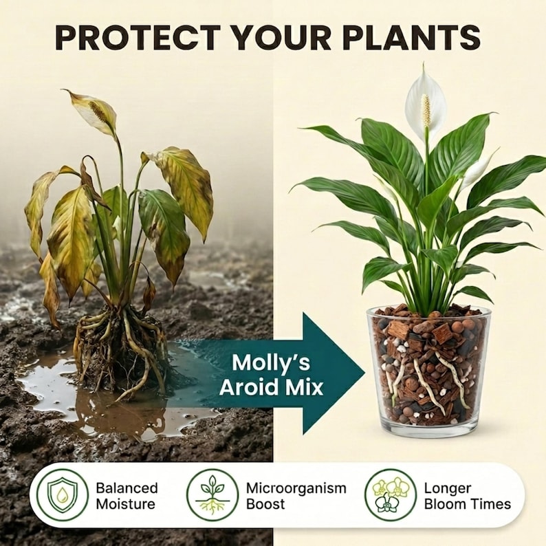 Molly's Aroid Mix – Soilless Potting Mix for Tropical Indoor Plants image 4