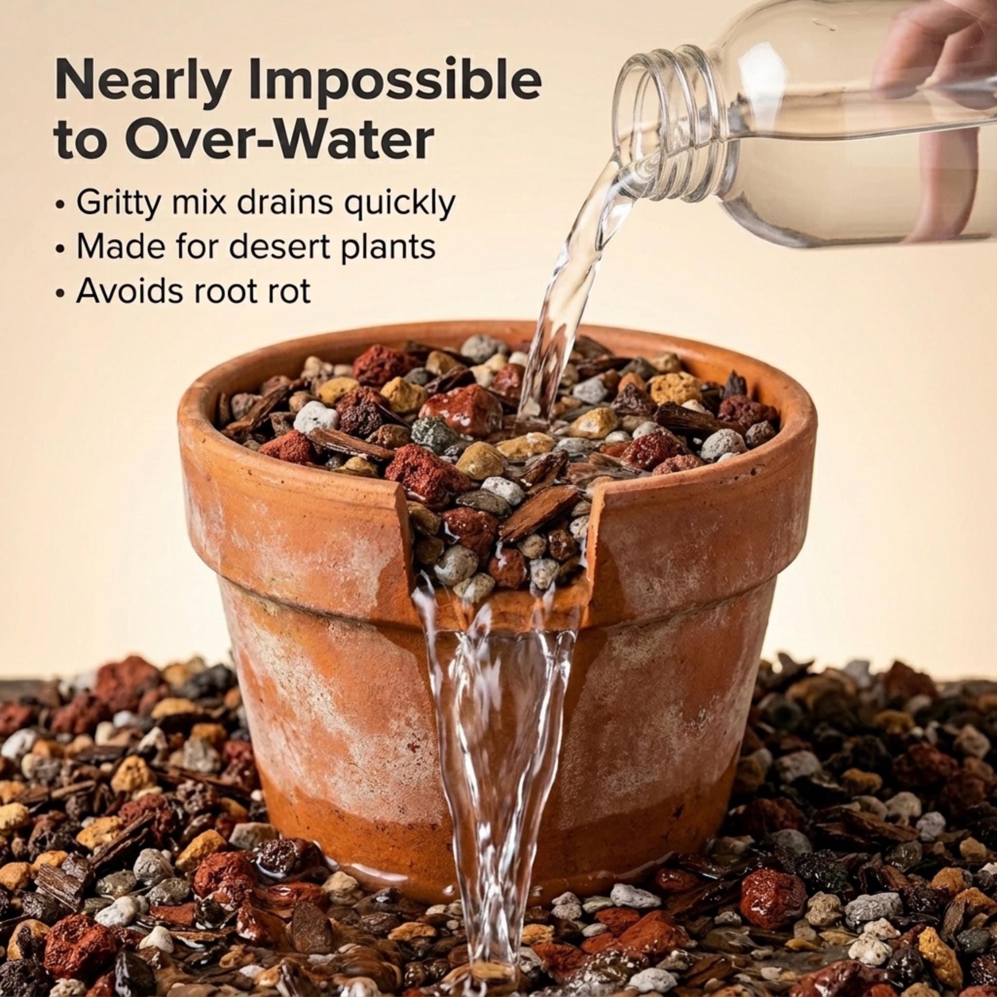 Molly's Succulent Mix - Premium Gritty Soilless Potting Mix for ...