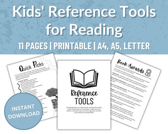 Herramientas de referencia para niños para la lectura Imprimibles