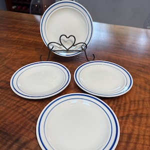 Stoneware small plates - set of 4 - Vintage