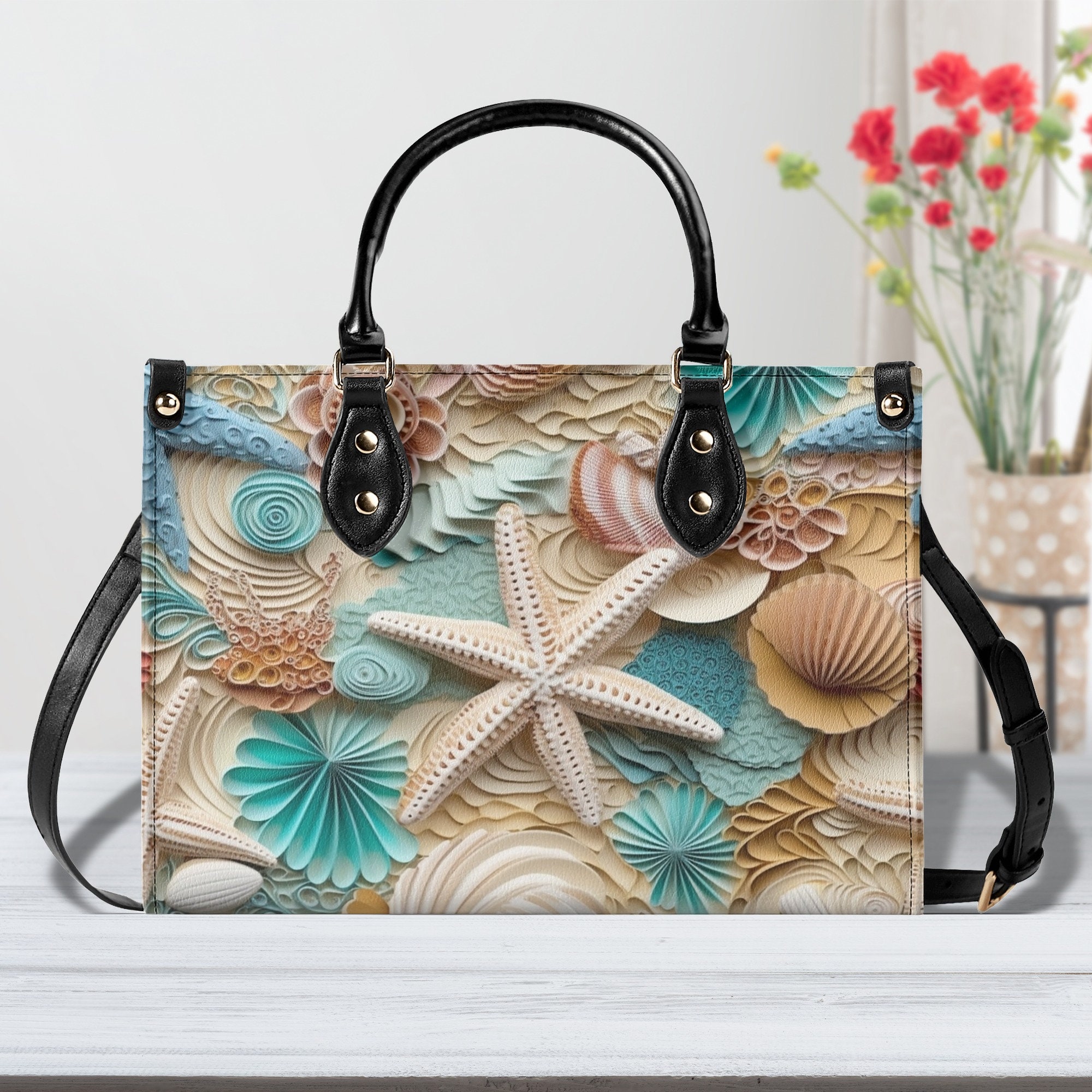 Seashell Design Purse, Coastal Chic Handbag - Etsy