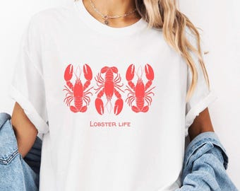 Lobster Graphic T-Shirt: Coastal Seafood Lover Tee