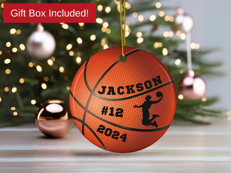 Personalized Basketball Ornament