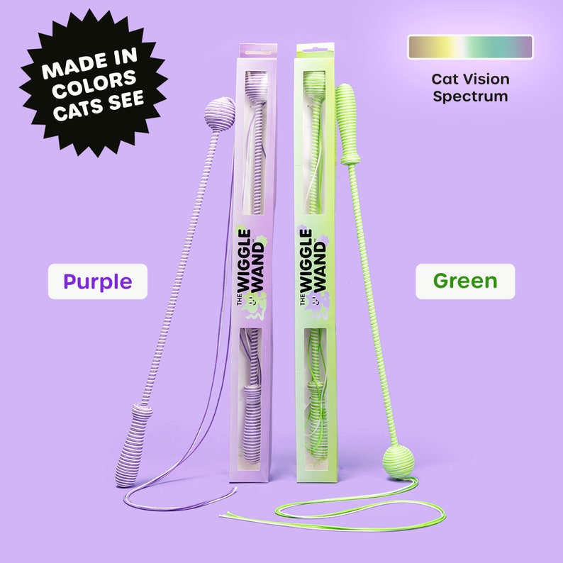Wiggle Wand interactive cat toy for sensory play and exercise