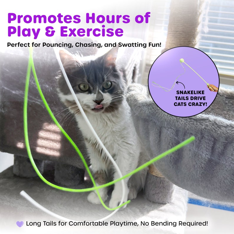 Sensory cat toy with rattle, made for endless cat entertainment