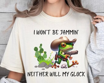 Frog with Glock T-shirt, Funny Gift Shirt, Parody Tee, Meme Shirt, Funny Frog T-Shirt, Meme Unisex Tee, Memes Funny Frog shirt, him, for her
