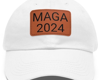 Sombrero MAGA 2024 con parche de cuero, Trump 2024, Sombrero Trump, Sombrero Republicano, Sombrero Conservador, Regalo para Fanático de Trump, Sombrero Trump Ultra MAGA 2024