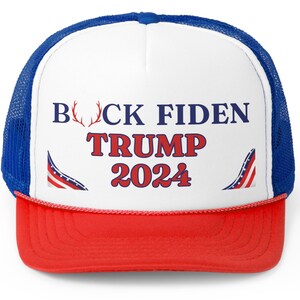 Buck Fiden 2024 Trucker Cap, Trump 2024, Trump Hat, Republican Hat, Conservative Hat for him, Gift For Trump Fan, Ultra MAGA 2024 Trump Hat