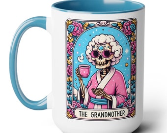 Granny Tarot Coffee Mugs, 15oz, Mother's Day Gift, Mom Day mug, Mom Life Gift, Granny Mug, Grandma's Day, Coffee Mug for Mom, Grandma Gift,