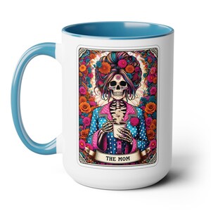Skeleton Mom Tarot  Mug, Mother&#39;s Day Gift, Mom&#39;s Day mug, Mom Life Gift, First Mom&#39;s Mug, Motherhood Mug, New Mom gift, First Mama&#39;s Day