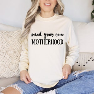 Motherhood T-Shirt, sarcastic Mother&#39;s Day gift, Funny Saying Shirts, Gift For Her, Funny T Shirt, gift for new Mom, Sassy Bite Me Shirt,
