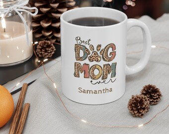 Personalized Dog Mom Mug, Best dog mom ever mug, funny dog mug, Dog Mom, Dog Dad, Gift for dog lovers, Custom Dog mug, new dog lover gift