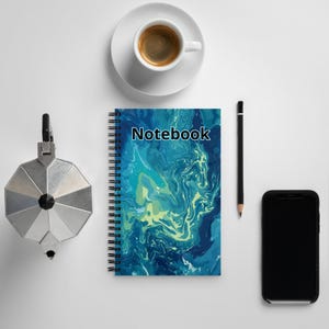 Ocean Water Acrylic Paint Notebook