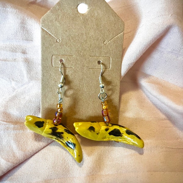 Banana Slug Earrings