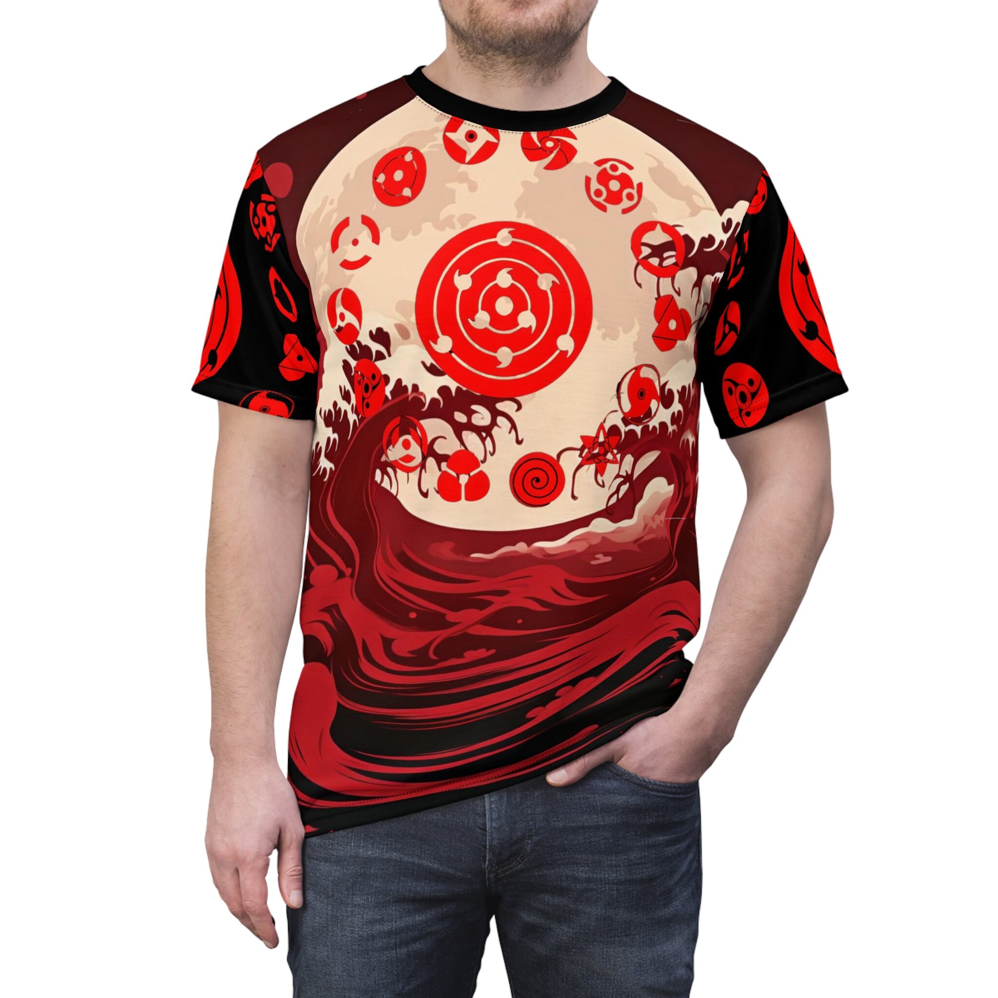  Naruto Classic Sasuke Sharingan Symbol T-Shirt