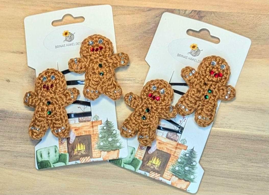 Weihnachts-Haarspangen Set – 2 Stück, Lebkuchenmann & Rentiergeweih, Für Frauen & Mädchen, Festlicher Haarschmuck