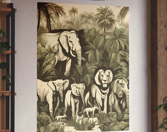 Matte verticale safariposters