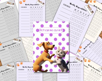Pet Planner, Pet Health Record, Pet Records, Pet Care Binder, Pet Sitting Rooms, Dog Care Planner, Pet Organizer, Puppy Organizer
