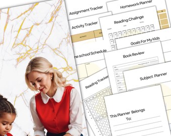 Homeschool Planner, Afdrukbare Leraarplanner, Lesplanner, Academische planner, Homeschool-schema, Homeschool-moeder, Schoolplanner