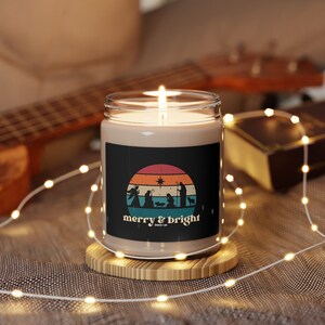 Merry and Bright Nativity Scented Soy Candle, 9oz