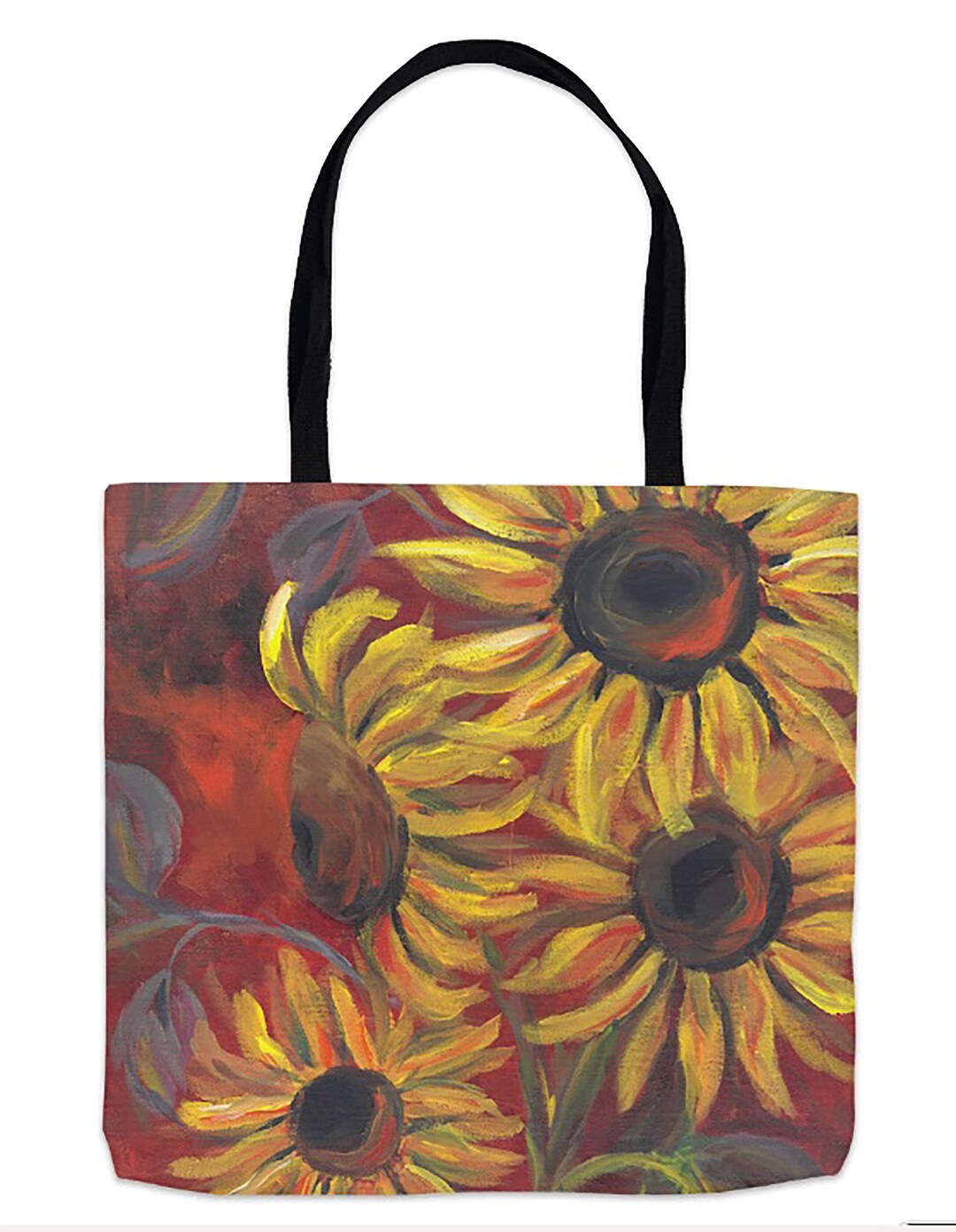 Salvador Dali Canvas Tote Bag - 18x18 Inch Double Sided Reusable Shopping Bag - View #7