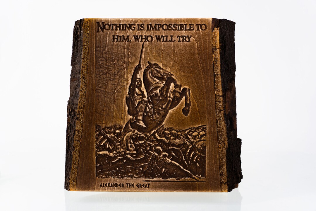 Alexander the Great - Wooden Picture - Etsy