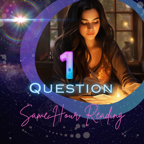 SAME Day 1 Question Tarot Reading Psychic Reading Tarot Card Reading Clairvoyant Clairsentient Tarot Love Reading Same Day Psychic Reading