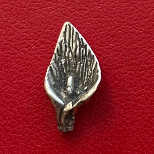 Sterling Silver Hand Carved Calla Lily Flower ; Flower Casting; Cute Flower for Jewelry | Solderable Charm for rings, necklaces, bracelets.