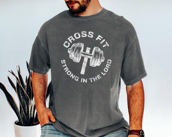 Christian Gym TShirt, Workout Shirt, Christian Gift, Faith T-Shirt, Fitness Lover Shirt, Christian Humor Shirt, Funny Shirt, Comfort Colors®