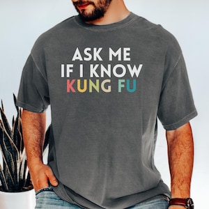 Kung Fu Shirt, Martial Arts Tshirt, Martial Arts Gifts, Comfort Colors, Kung Fu Lover Gift, Funny Kung Fu Tee, Kung Fu Women, Shirt for Men